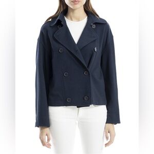 Max Studio Double Breasted Cropped Jacket